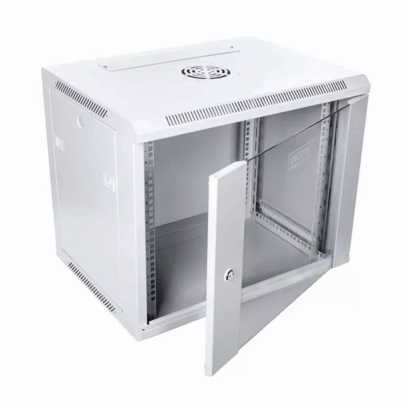 Digitus DN-W19 09U/450 rackbehuizing 9U wandmontagerack lichtgrijs