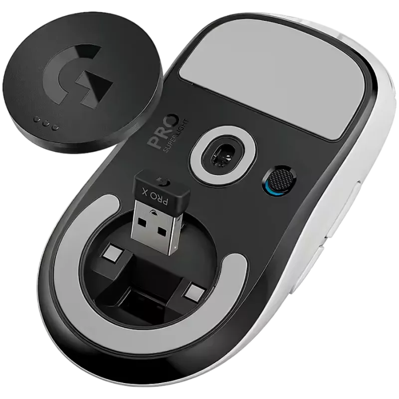 LOGITECH G PRO X SUPERLIGHT 2c compacte draadloze gamingmuis - WIT - 2,4 GHz - EER2-933