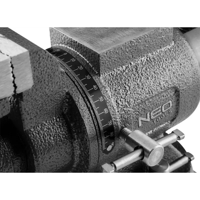 Draaibare lassersbankschroef NEO tools 100 mm 360° – werkbankschroef voor lasserij, model 35-030
