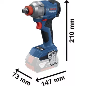 Slagmoerschroevendraaier Bosch GDX 18V-285 solo C — 18V accu-aangedreven, 285 Nm koppel