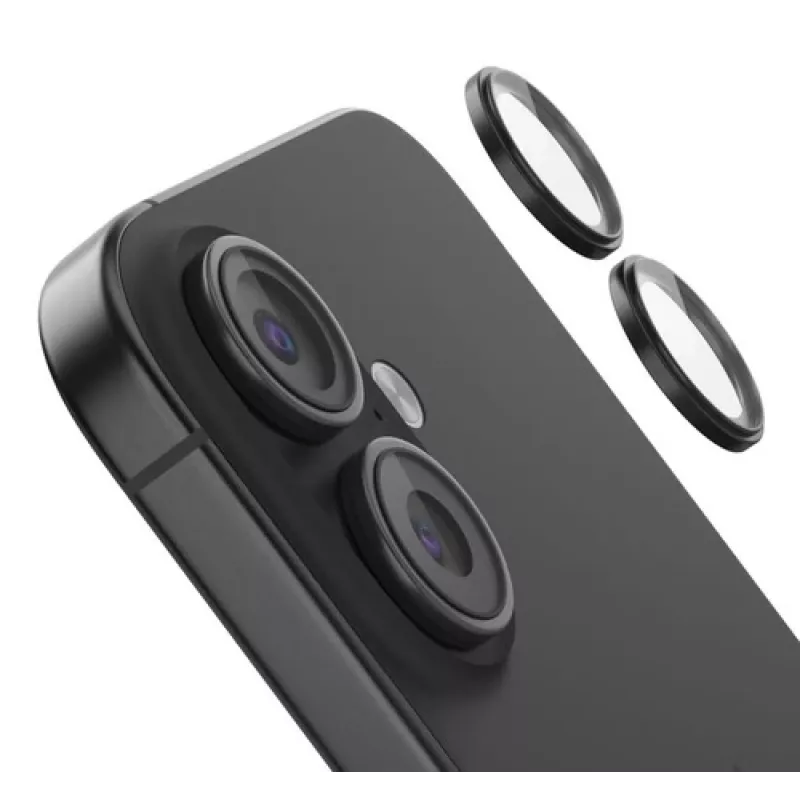 Cameranlensbescherming van gehard glas Belkin OVA181HQBK voor iPhone 16 / 16 Plus, 2-pack