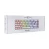 Toetsenbord White Shark RONIN wit USB QWERTY 68 toetsen LED