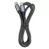 Qoltec kabel USB 2.0 Type-C naar USB 2.0 Type-C 100W QC 3.0 PD 1m zwart