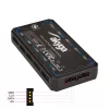 Akyga AK-CA-73 RGB-ventilatorcontroller met afstandsbediening, 12 aansluitingen (10 ventilatoren + 2 LED-strips), Molex-stroomvoorziening