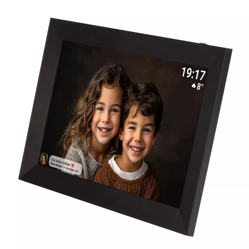 Denver PFF-1012 digitale fotolijst 25,6 cm (10,1") 1280 x 800 IPS-aanraakscherm, wifi, 16 GB, zwart