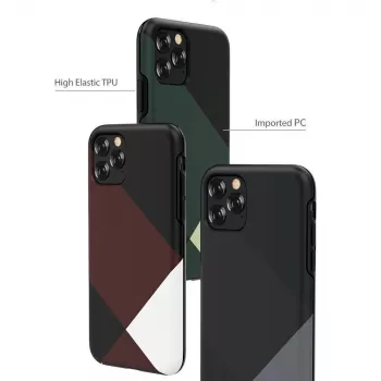 Hoesje Devia Simple Style Grid voor iPhone 11 Pro, rood