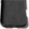 Mujjo Full Leather Case MagSafe hoes voor iPhone 17 zwart
