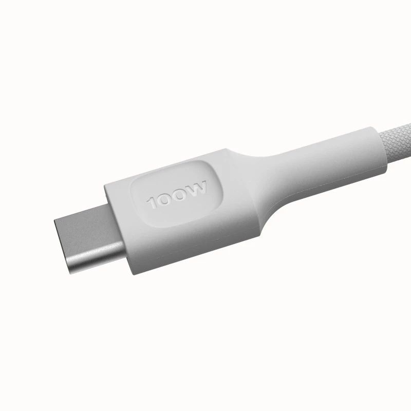 Kabel USB-C-USB-C PowerStream 100W gevlochten 1,2m wit