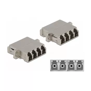 Glasvezelkoppeling DeLOCK LC Quad bus naar LC Quad bus singlemode