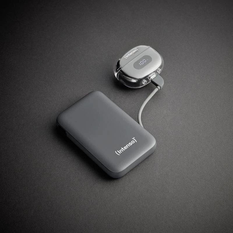 Powerbank USB 10000 mAh/grijs S10000 7333034 Intenso