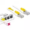 Netwerkkabel DeLOCK 85330 RJ-45 Cat6a 0,5 m wit