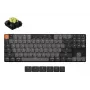 Mechanisch toetsenbord Keychron K1X-A4 80% QWERTY Engels, USB + Bluetooth, 87 toetsen, LED-achtergrondverlichting, grijs