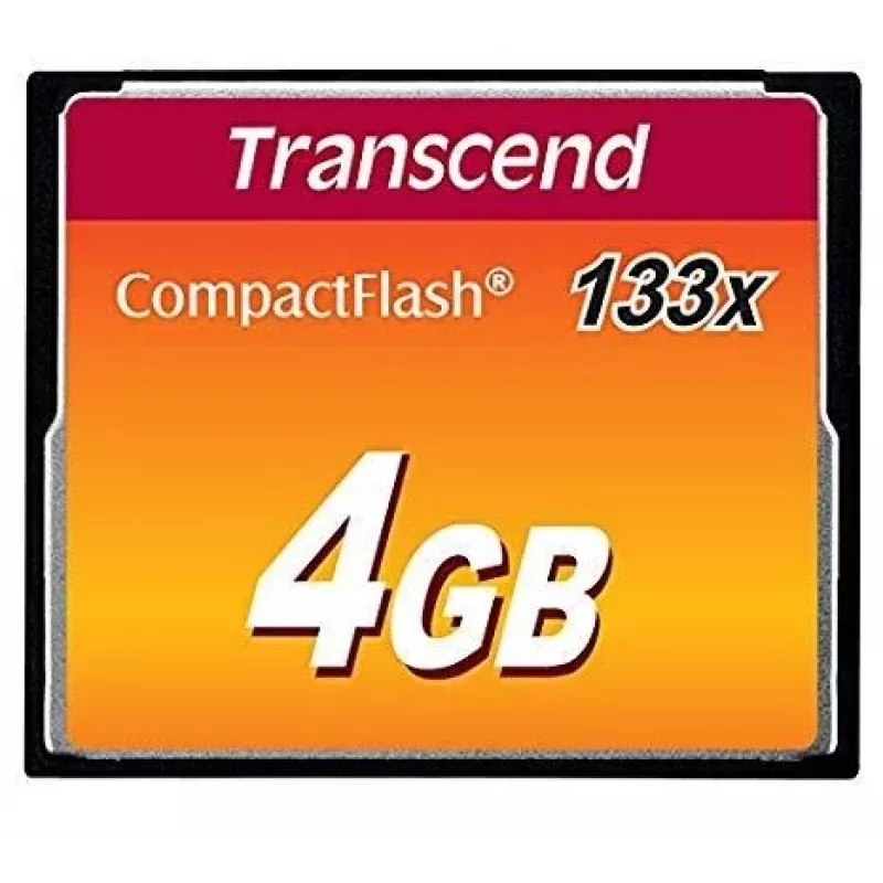 Flashgeheugen Transcend 4GB CompactFlash 133x TS4GCF133