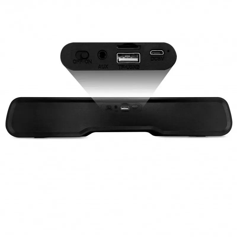Luidspreker MEDIA‑TECH Phantom MT3180 soundbar 450W RMS, 80W batterijgevoed, Bluetooth, bedraad & draadloos, zwart