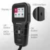 Qoltec 52489 digitale batterij-analyzer tester 3-in-1 met LCD en meertalig 6V | 12V | 24V | 30Ah-200Ah