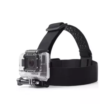 Kopbevestiging Telesin GP-HMS-T04 verstelbare hoofdband voor sportcamera's, universele pasvorm, licht