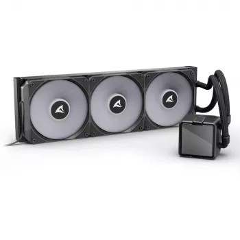 All-in-One vloeistof-CPU-koeler Sharkoon S100 ARGB – 360mm-radiator, zwart