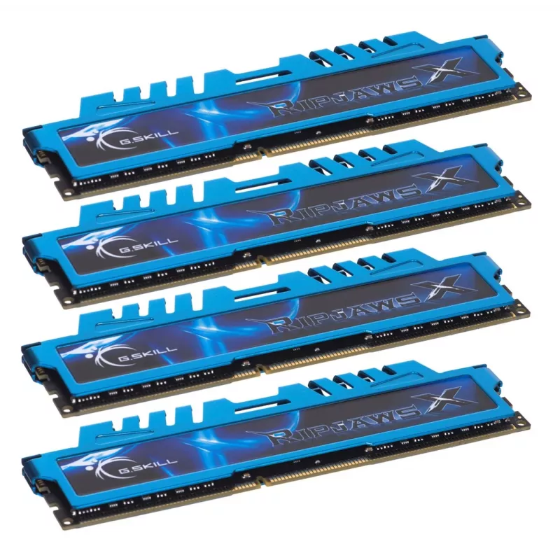 Geheugenset G.SKILL RipjawsX F3-1600C9Q-32GXM (DDR3 DIMM; 4 x 8 GB; 1333 MHz; CL9)