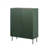 Rek cama meble ONDA ONDA 98×45×127 cm groen, staande wandkast