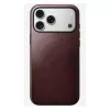 Leren hoesje Nomad Modern voor iPhone 17 Pro Max (6,9 inch) – bordeaux, leer+TPU+PC