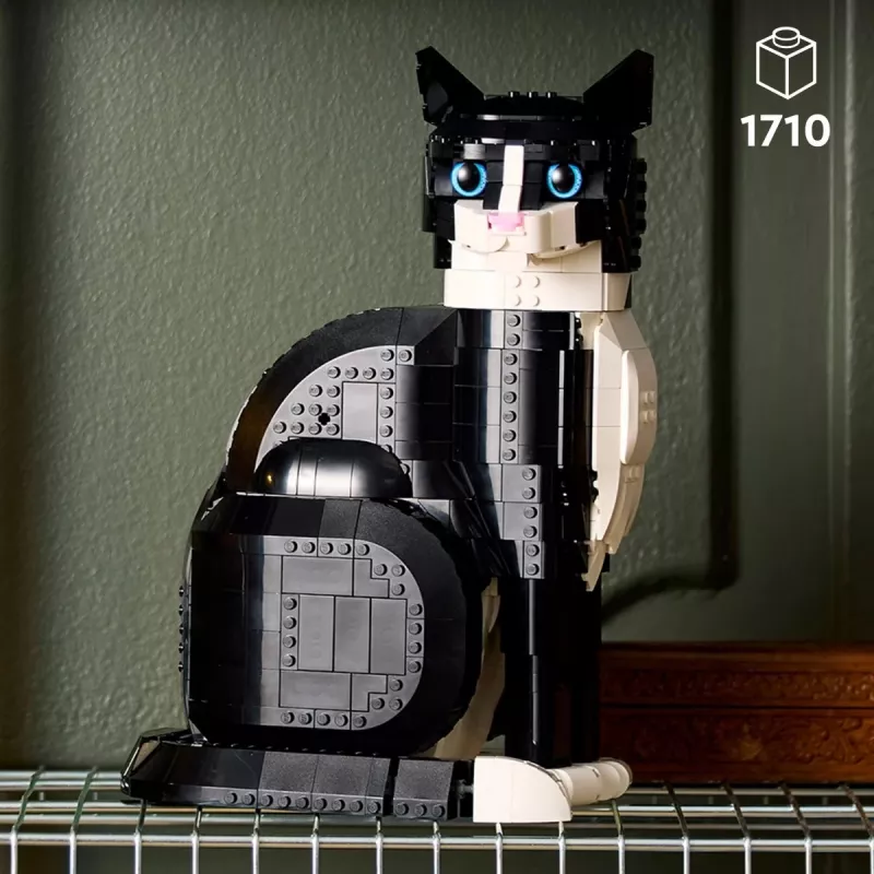 LEGO-set Ideas 21349 Tuxedo Cat bouwset — verzamelbaar steenmodel, showstuk