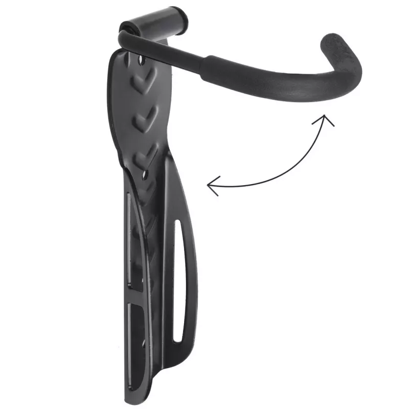 Wandgemonteerde fietsendrager MACLEAN MC-432, verticale fietshouder, verstelbare breedte, max. belasting 30 kg, zwart