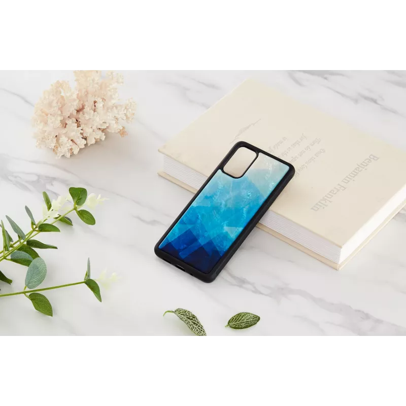 Hoes iKins voor Samsung Galaxy S20+ — blue lake zwart finish