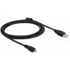 USB-kabel DeLOCK 82335 USB 2.0 2 m USB A micro-USB B zwart