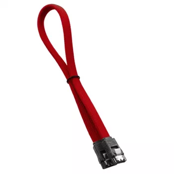 CableMod ModMesh - SATA-kabel - Serial ATA 150/300/600 - SATA (W) naar SATA (W) - 60 cm - rood (CM-CAB-SATA-N60KR-R)