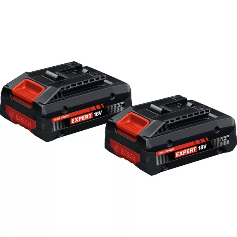 Accupack Bosch Professional Expert EXBA18V-40 — 2 stuks, 18V lithium-ion, AMPShare Alliance