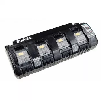 Makita DC18SF - accu-oplader - 4-voudig laden - 3 A - 4 uitgangen (accucontact)
