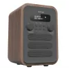 Denver DAB-48 grijs persoonlijke digitale radio grijs, hout