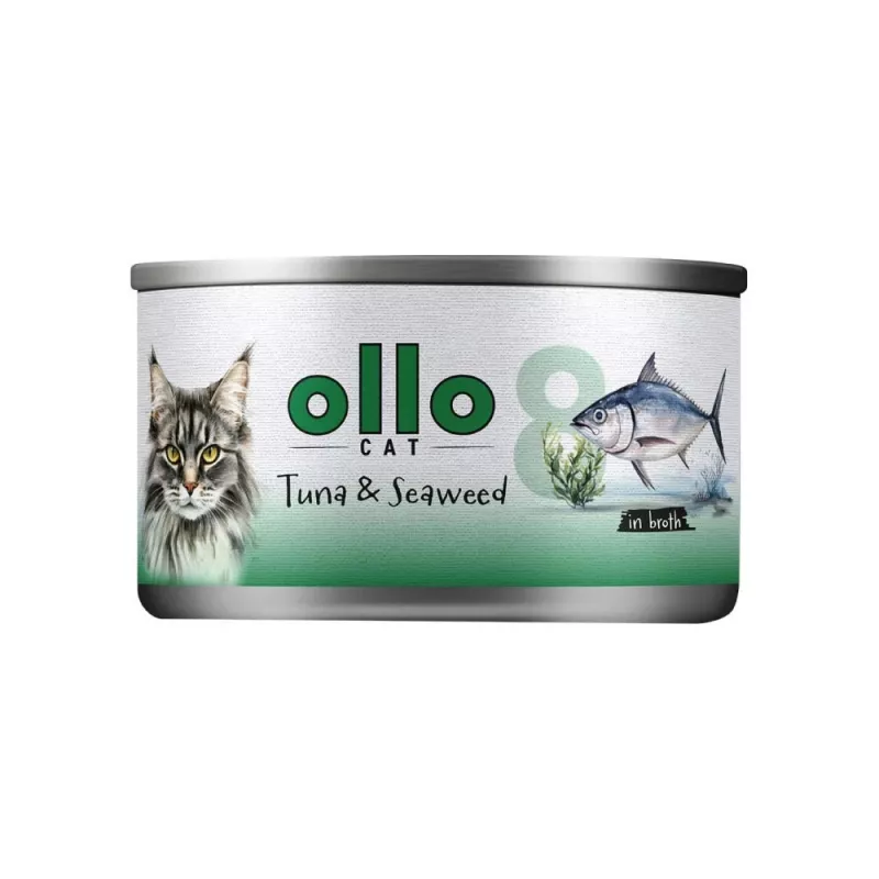 Ollo tonijn met zeewier in bouillon nr. 8 70 g