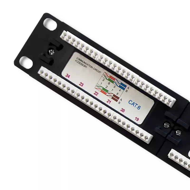 Patchpanel RACK 24 poorten, Cat.6 UTP