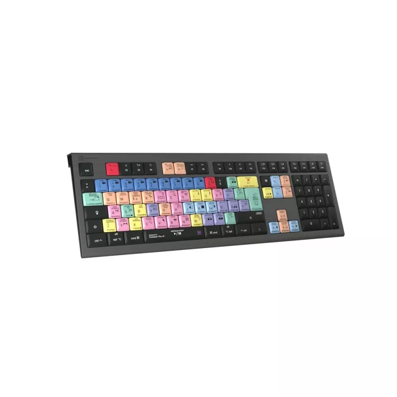 Logickeyboard Adobe Premiere Pro CC Astra 2 toetsenbord universeel USB QWERTZ Duits grijs