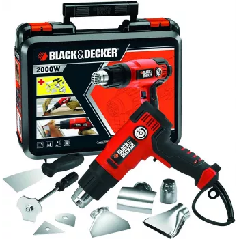 Heteluchtpistool Black & Decker KX2200K-QS — 2000 W, 720 L/min, tot 645 °C, pistoolgreep, 900 g