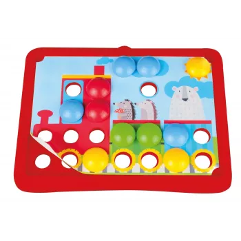 Lena My First Mozaic Traffic model 35633 – educatieve mozaïekset met steekbord voor voertuigmotieven