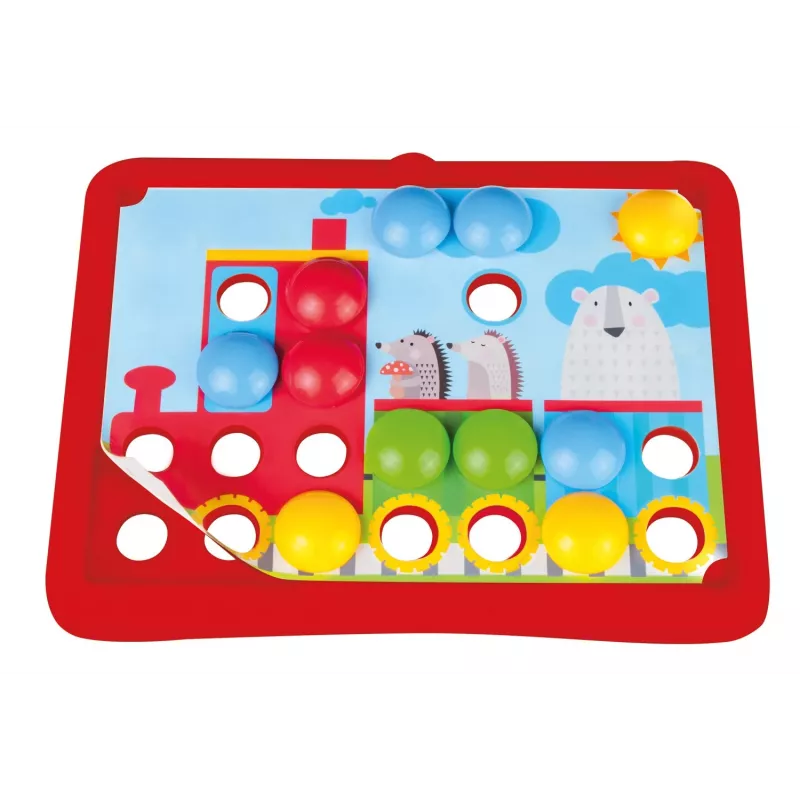 Lena My First Mozaic Traffic model 35633 – educatieve mozaïekset met steekbord voor voertuigmotieven