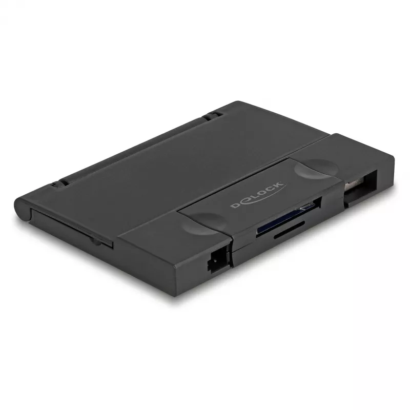 Kaartlezer DeLOCK 91014 USB 3.2 Gen 1 Type-A/Type-C zwart MicroSD SD