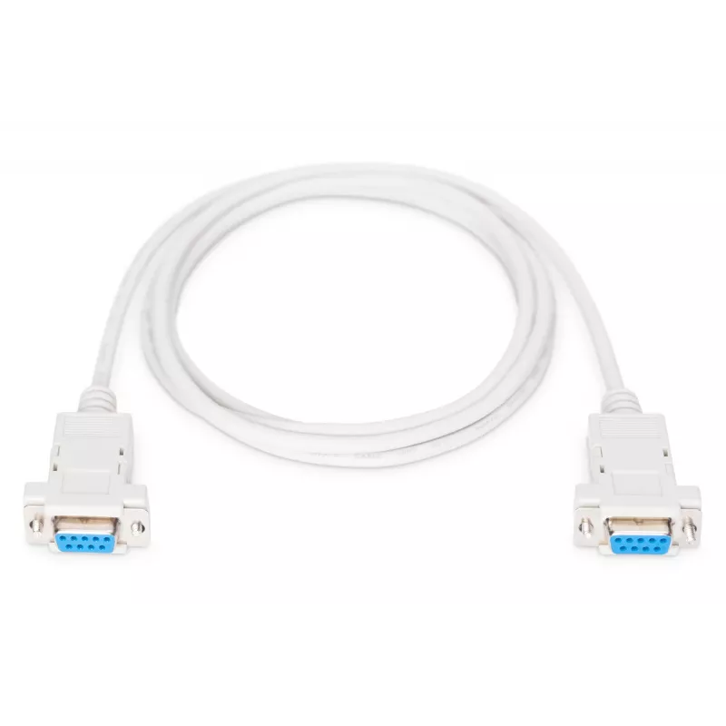 Assmann zero-modem-verbindingskabel. D-Sub9 F/F. 1,8 m. klikbehuizing. beige (AK-610100-018-E)