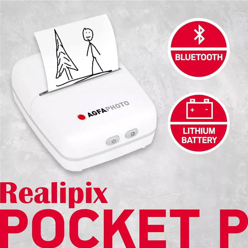 Printer AgfaPhoto Realpix Pocket P thermisch wit