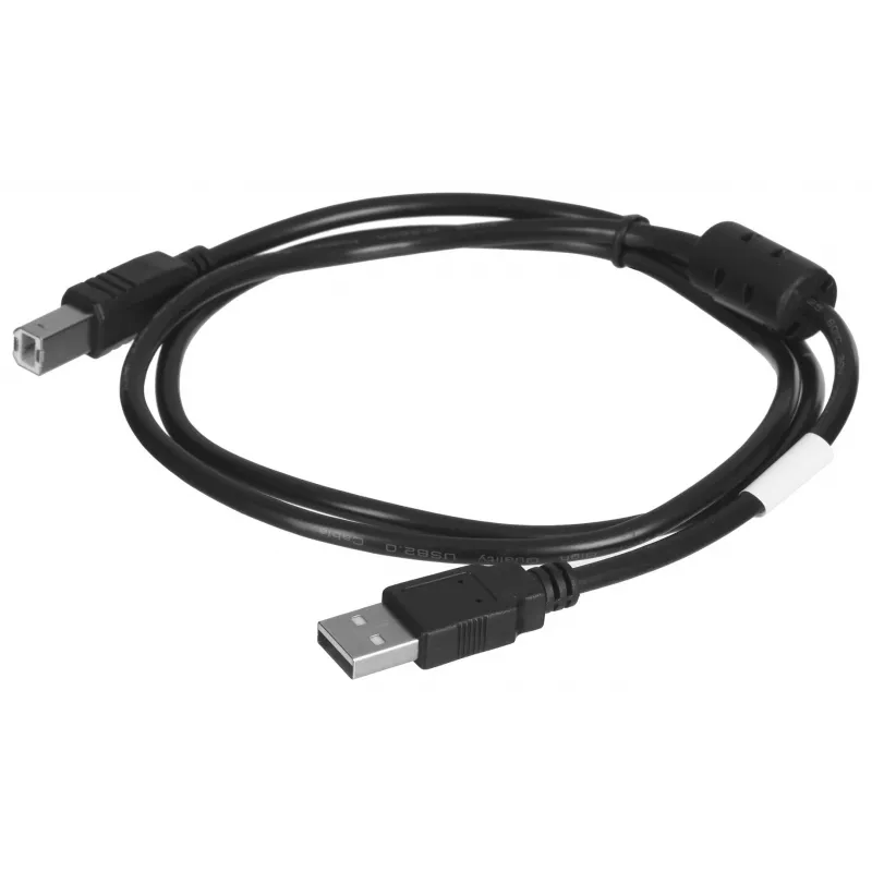 Lanberg CA-USBA-11CC-0010-BK USB-kabel 1 m 2.0 USB B zwart