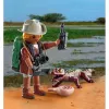 Playmobil Special Plus onderzoeker met jonge kaaiman speelset