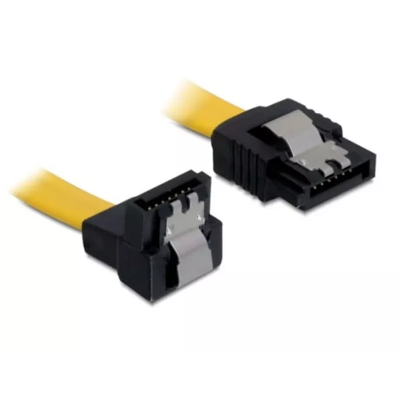 SATA-kabel DeLOCK 0,5 m stekker/stekker geel