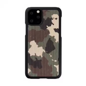 Smartphonehoesje man and wood voor iPhone 11 Pro — camouflage zwart beschermhoesje