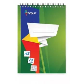 Notitieboek met spiraalbinding Forpus, A5/70, geruit 0723-003