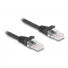 Netwerkkabel DeLOCK RJ45 spiraalkabel stekker naar stekker Cat.5e 1m zwart