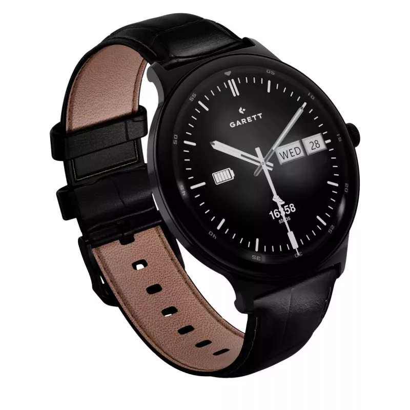 Smartwatch Garett Quantum – zwart roestvrij staal