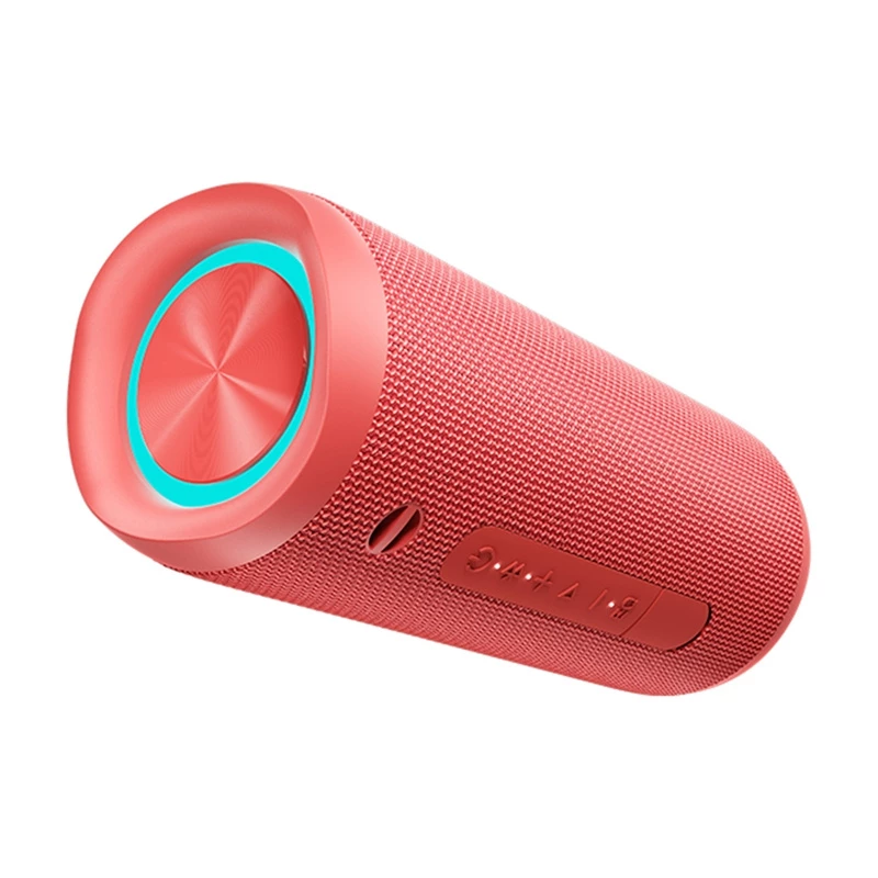 Draagbare draadloze luidspreker QCY SP7 rood — Bluetooth 5.0, compact draagbaar ontwerp