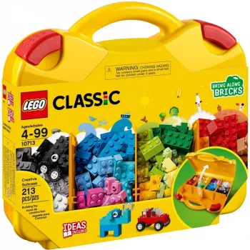 LEGO 10713 Classic Creative koffer opbergbox voor speelgoed met leuke kleurrijke bouwstenen cadeau voor kinderen vanaf 4 jaar jongens & meisjes enkel